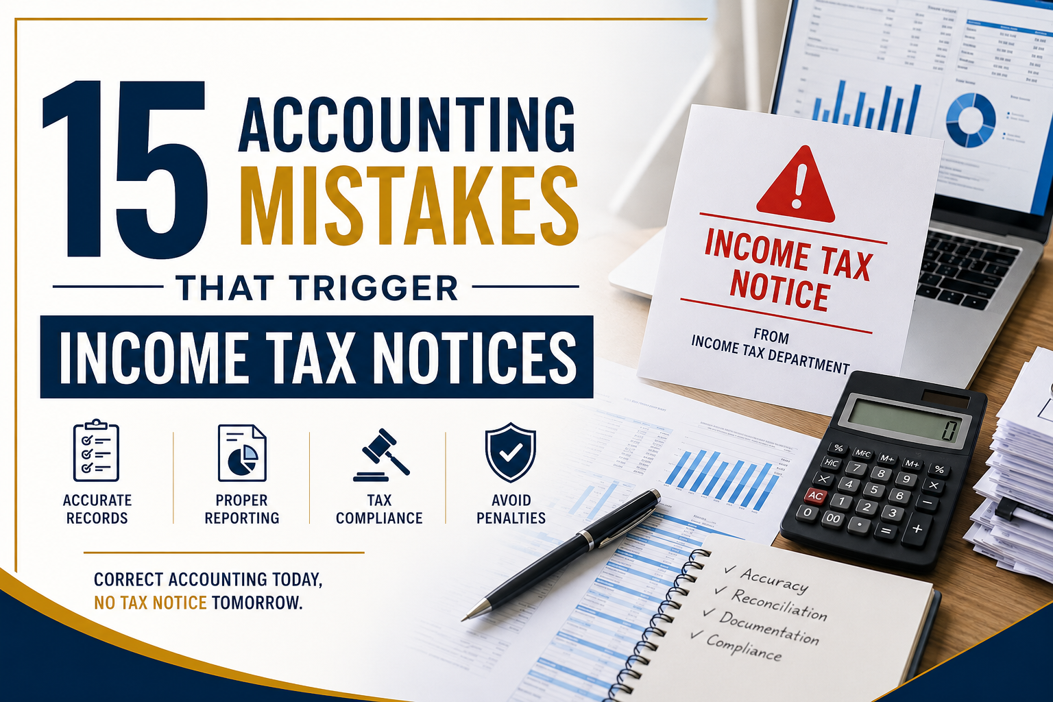 15 Accounting Mistakes That Trigger Income Tax Notices